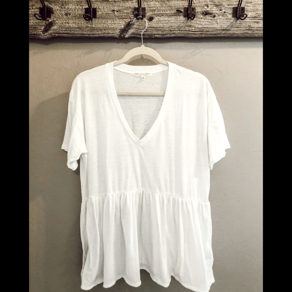 V neck babydoll top